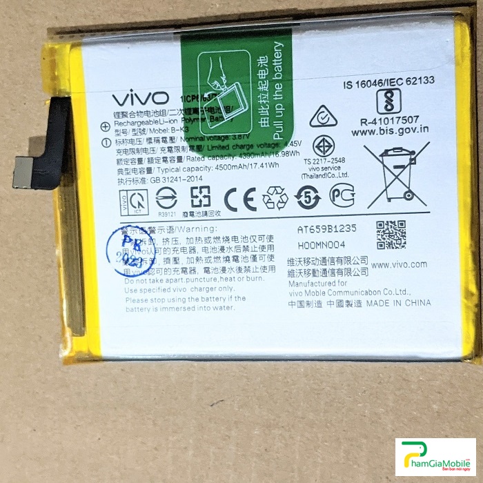 Pin Vivo S1 Pro Mã B-K3 Zin New Chính Hãng Giá Rẻ